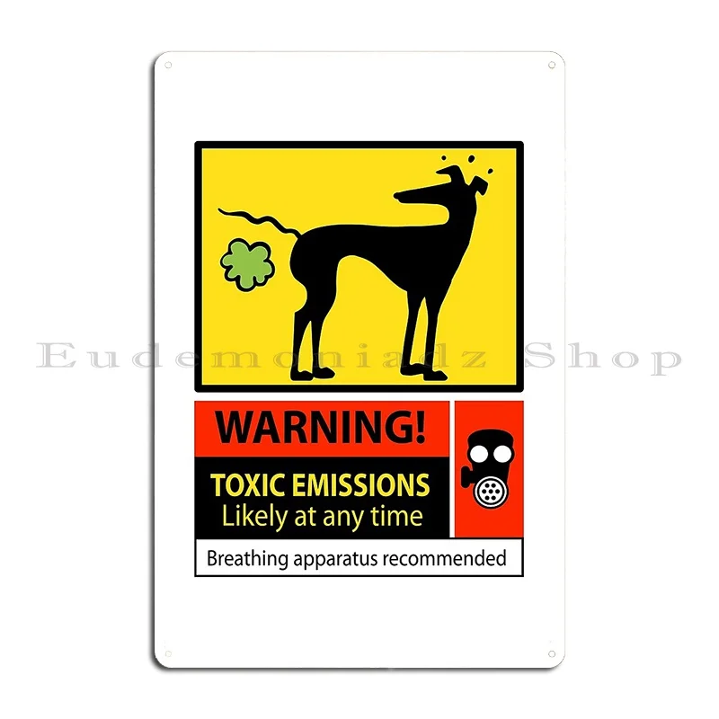 Toxic Emissions Hazard Sign Metal Sign Designs Poster Wall Decor Funny PaintingTin Sign Poster