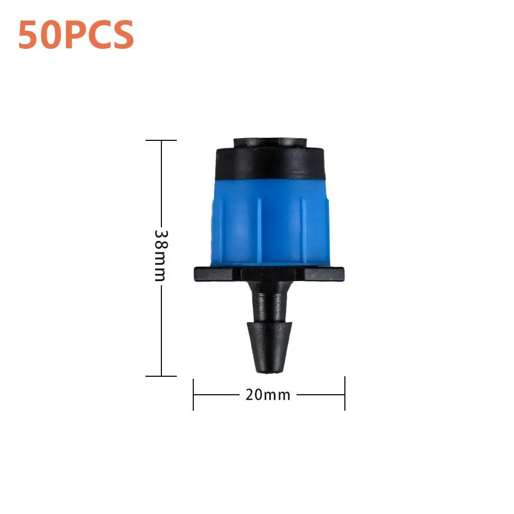 

50PCS New 360 Degre Water Dropper Head Adjustable Watering Adjustable Irrigation Drippers Plastic Irrigation Sprinkler Flow Head