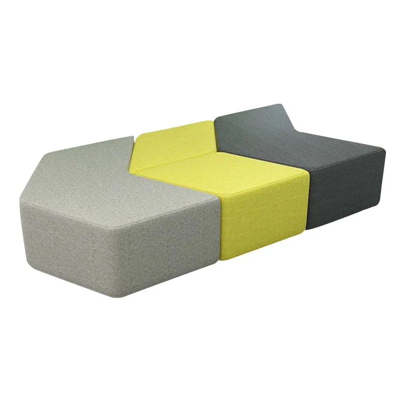 

Lobby, lounge area, special-shaped creative office sofa stool combination