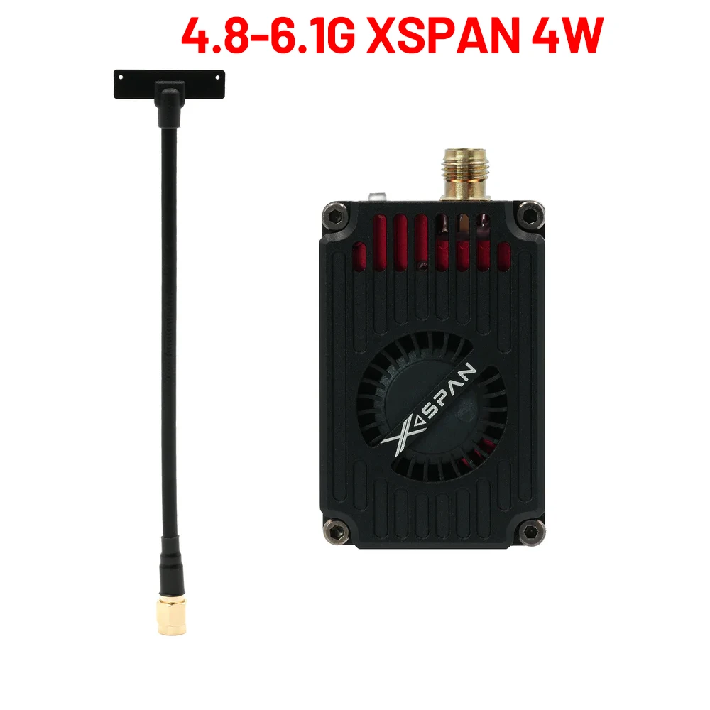 Bild 5: RUSHFPV Rush FPV 4,8-6,1G XSPAN 4W Breitband-VTX-Sendermodul 96CH 4800MHz-6065MHz für RC FPV Long Range Starrflügeldrohnen