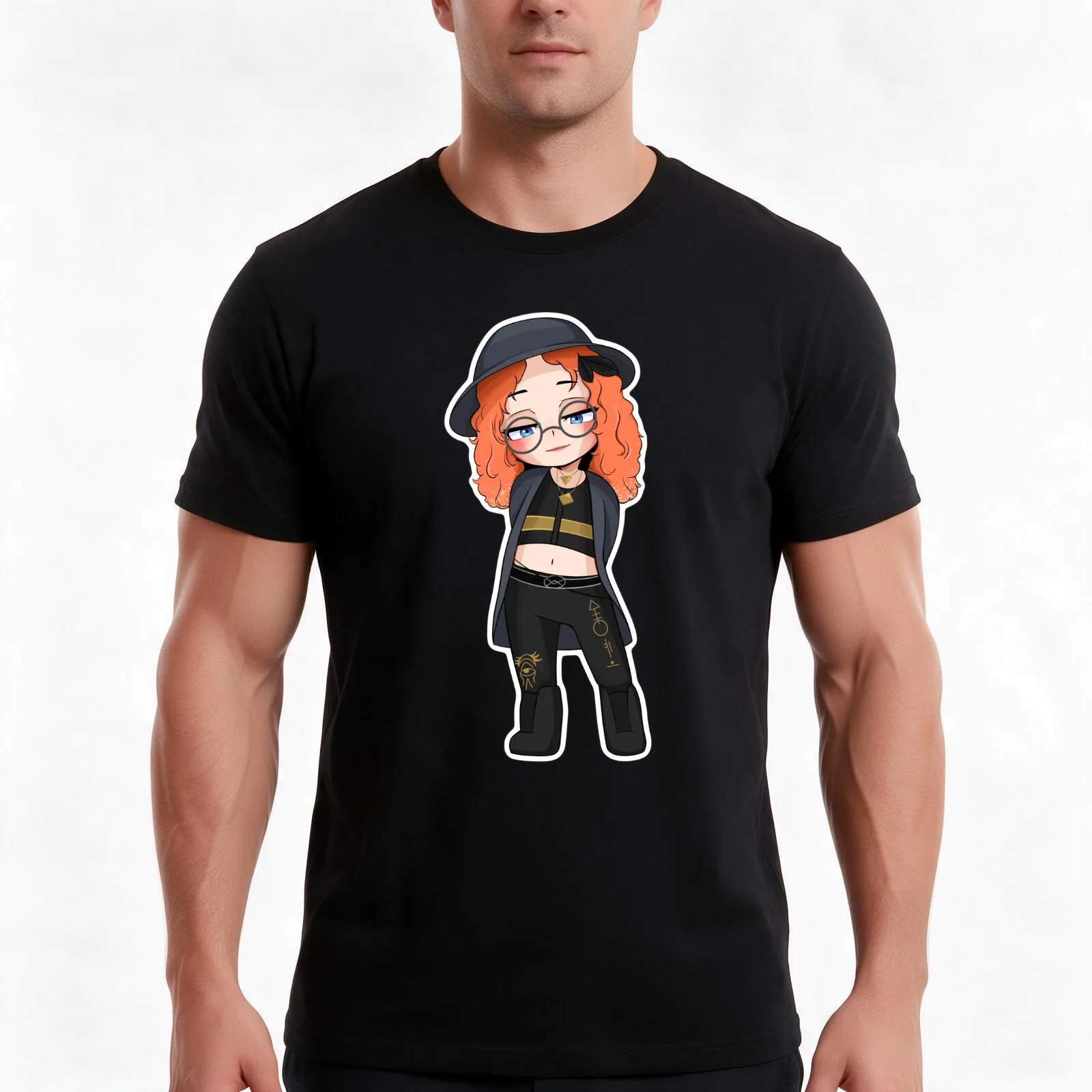 mikaela reid T-Shirt, Summer Casual Cotton Tee, Oversized Streetwear Tops, Vintage Graphic Print, Loose Fit Short Sleeve