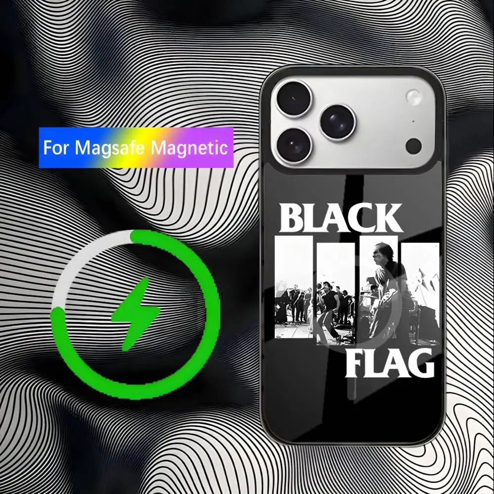 حافظة هاتف My War بعلم أسود لهاتف iPhone 17,16,15,14,13,12,11,Pro,Max,Plus,Mini,SE4,E شحن لاسلكي Magsafe مغناطيسي #5