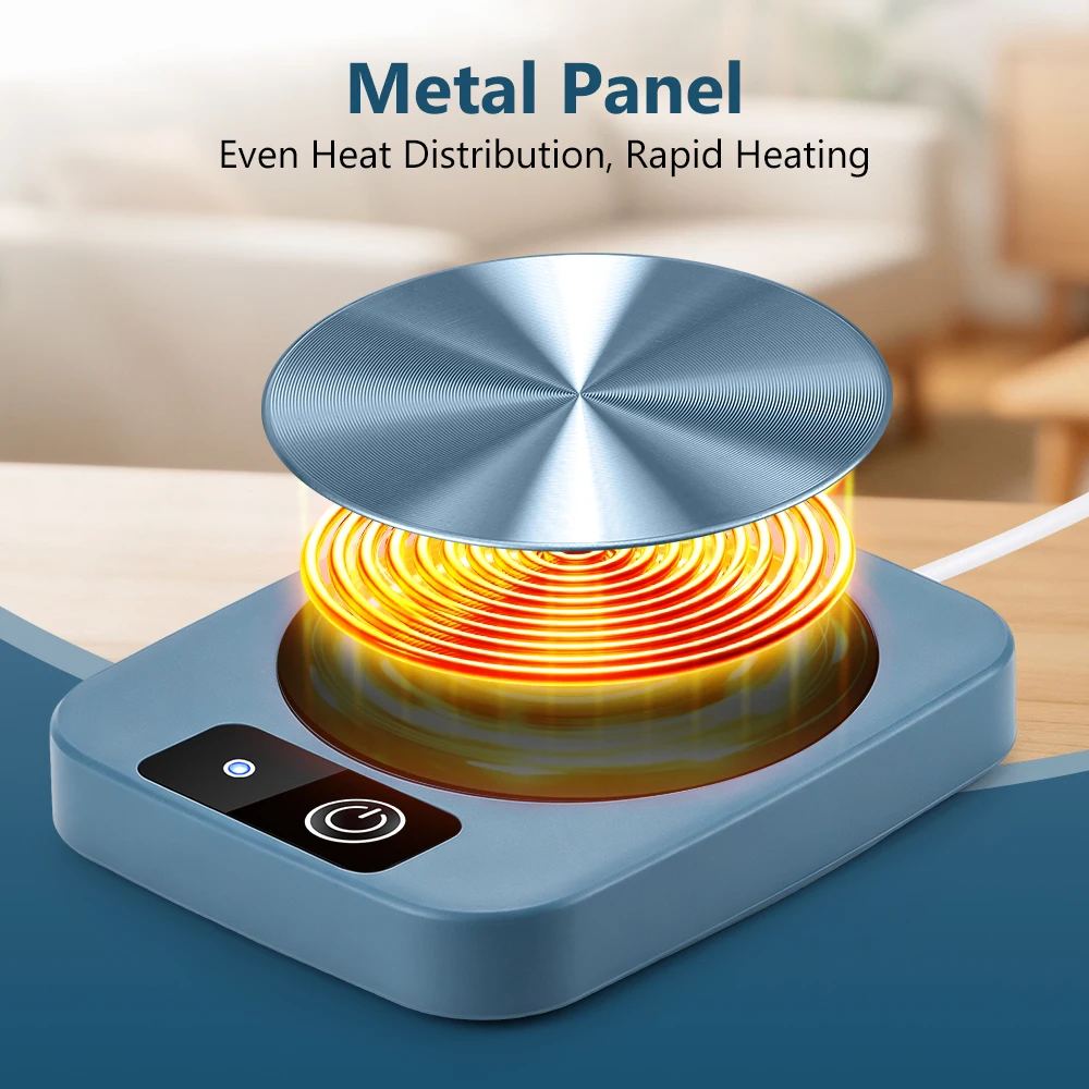 Electric Mug Warmer Constant Thermostatic Coaster Milk Tea Water Heating Pad Cup Heater Warming Mat for Home Office Kitchen