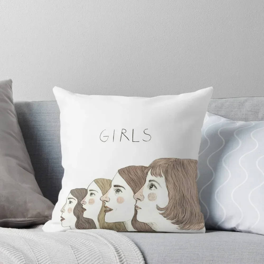 HBO Girls - Hannah, Jessa, Shosh & Marnie Throw Pillow Cushion Cover For Sofa Pillowcase Cushion luxury decor Plaid Sofa pillow