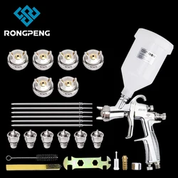 RONGPENG R500 LVLP Air Spray Gun 1.3/1.4/1.5/1.7/2.0/2.5 mm Nozzle Automotive Pneumatic Paint Gun For Cars Professional Airbrush