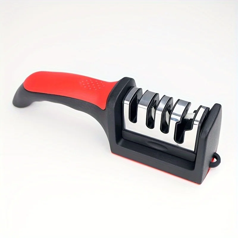 1pc Professional Blade Sharpener, Tungsten Diamond Ceramic Sharpening System, No Assembly Required, Kitchen Sharpening Tool