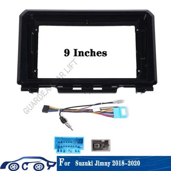 For SUZUKI Jimny 2018+ 9 Inch Car Radio Android MP5 Player Body Frame Fascia Stereo Dash 2 Din Head Unit Cover Panel Trim Kit