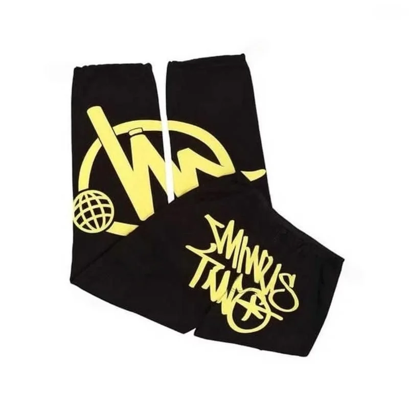 2026 Neuer Stil Graffiti-Buchstaben-Globus-Grafik-Hose Elastischer Kordelzug Lose Y2K Hip-Hop Streetwear Lässige Lange Hose für Kinder – Detail 8