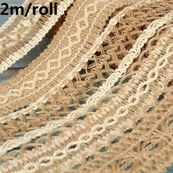 2M High Quality Party Supplies Rustic Wrap Natural Burlap Hemp Rope String Gift Packing Hessian Jute