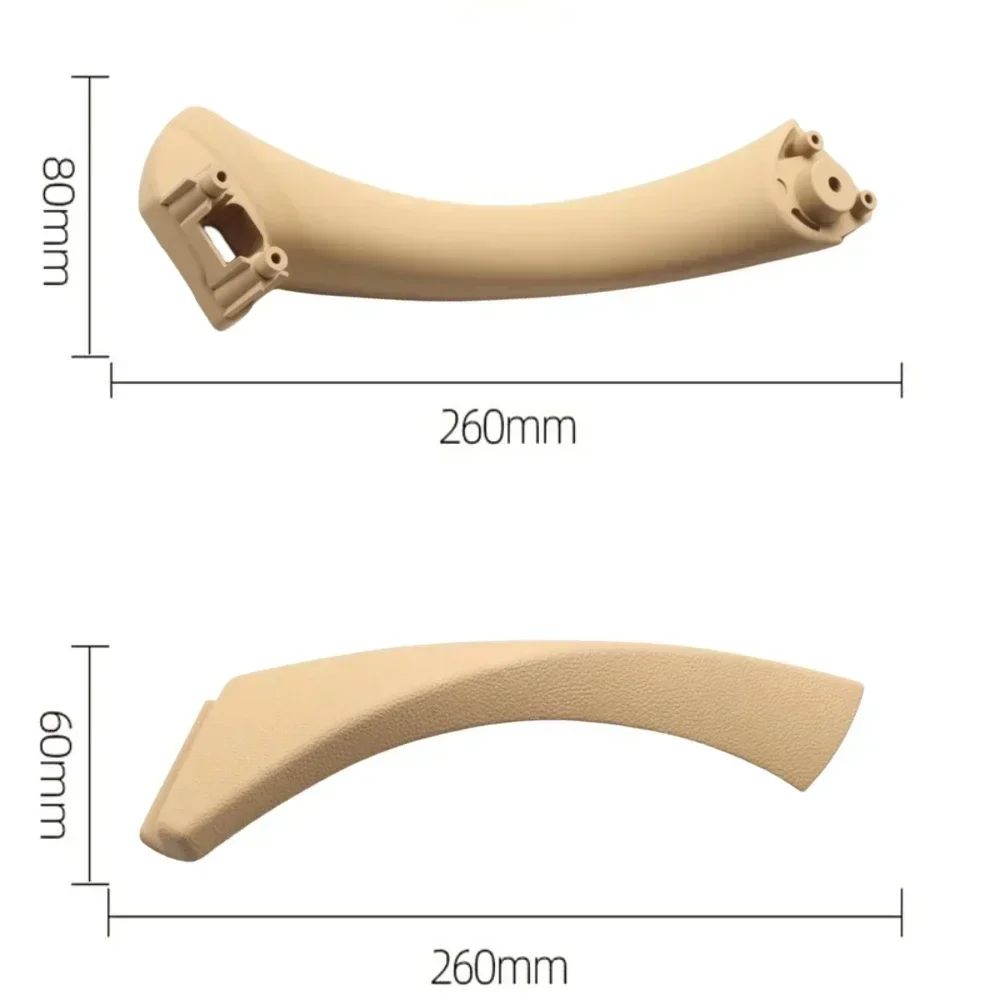 Painel Porta Interior do carro Pull Guarnição Tampa, punho interno, cinza, bege, preto, esquerda, direita, BMW Série 3, E90, E91, 316, 318, 320,