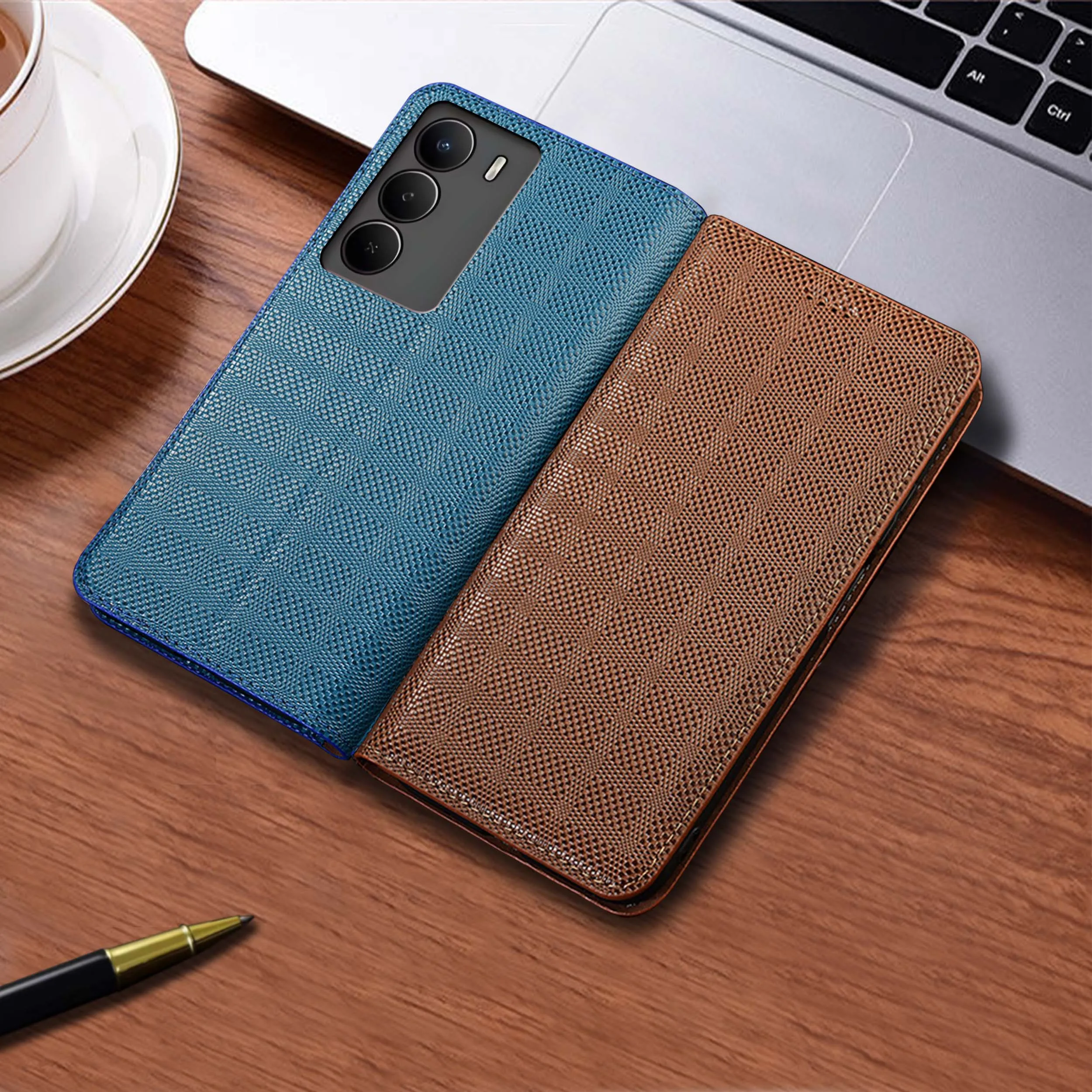 

Для Realme V3 V5 V11 V13 V15 V20 V23 V23i V25 V30 V50S V60 Pro чехол-раскладушка из натуральной кожи с узором через плечо из воловьей кожи