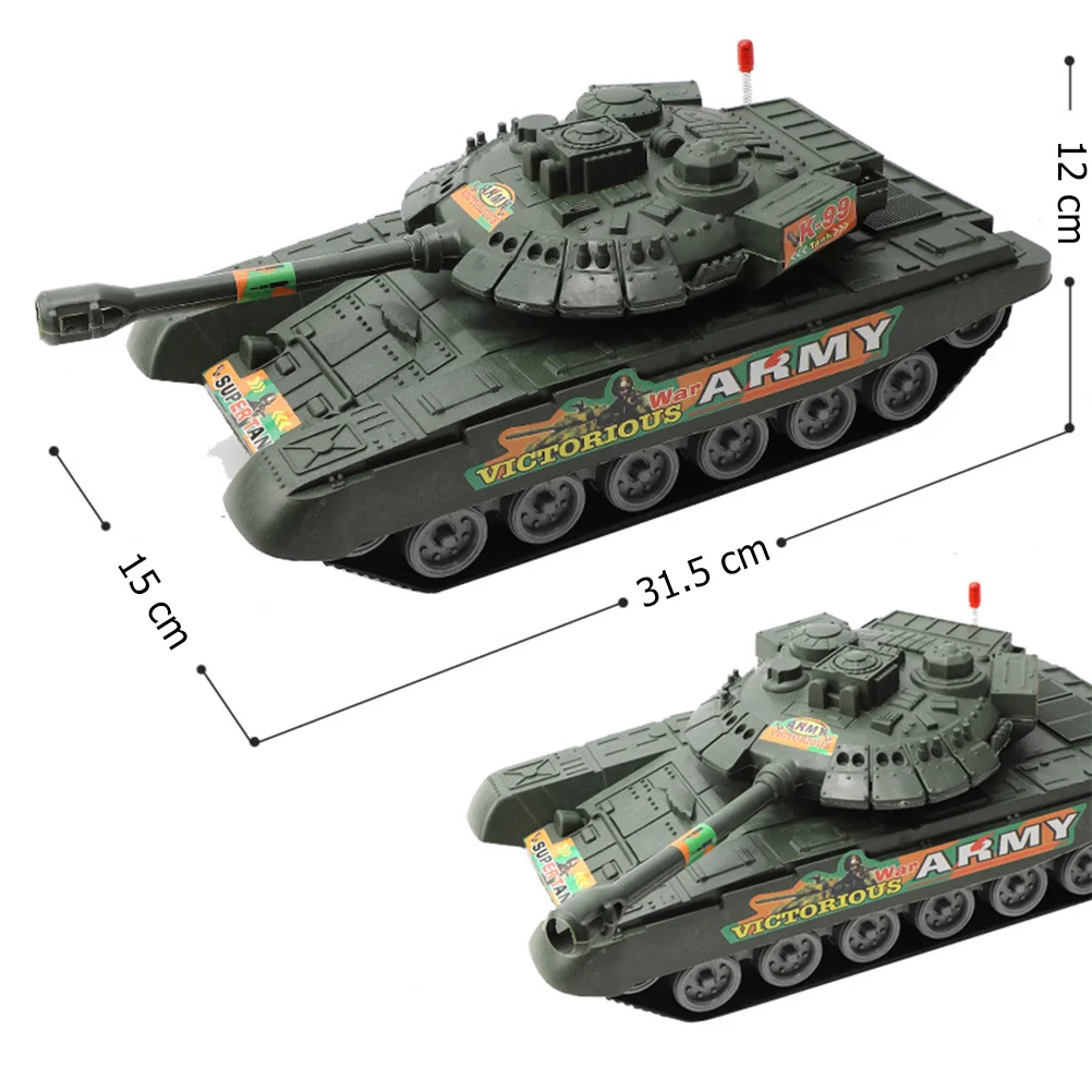 ユニークなタンク形状の慣性モデルのおもちゃ,ヴィンテージのデスクトップ装飾,グリーン,レトロ,軽量,トラック