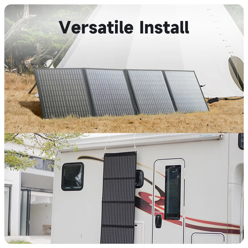 Imagem -06 - Powerwin Pws110 Painel Solar Dobrável Série Paralelo 24 Eficiência Durável Regulador de Tensão Rápido qc Saída rv 110w Etfe Ip65