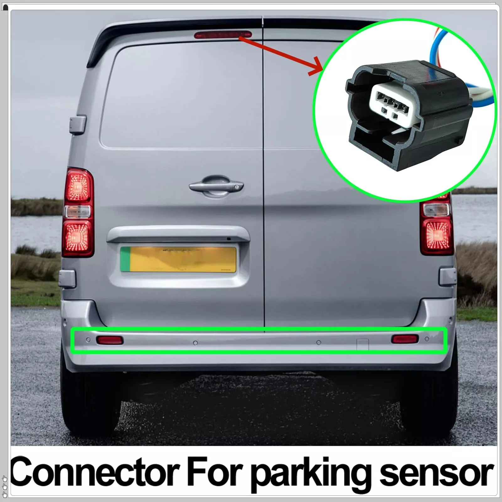 3-Pin Plug Connector With Wire For Renault Trafic Opel Vivaro NV300 Talento 3PIN Parking Sensor Plug Connector Car Accessories