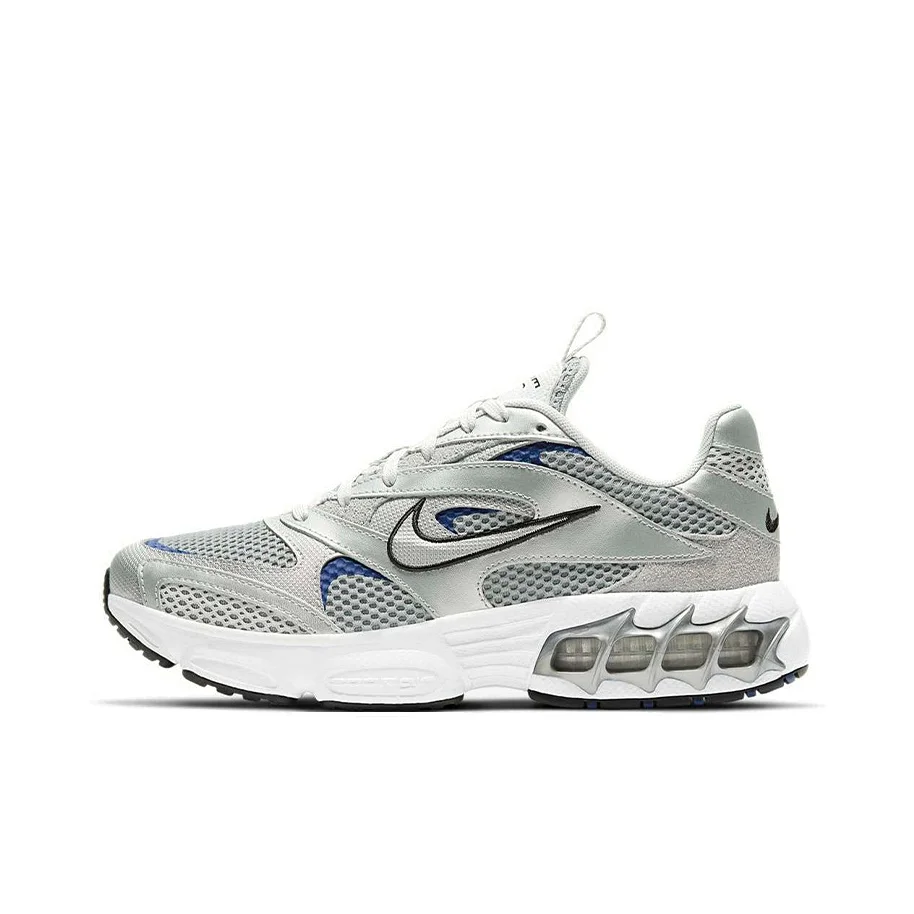 Nike Zoom Air Fire Comfortable And Trendy Cushioning Slip Resistant Low top Running Shoes Women's White Silver CW3876-001