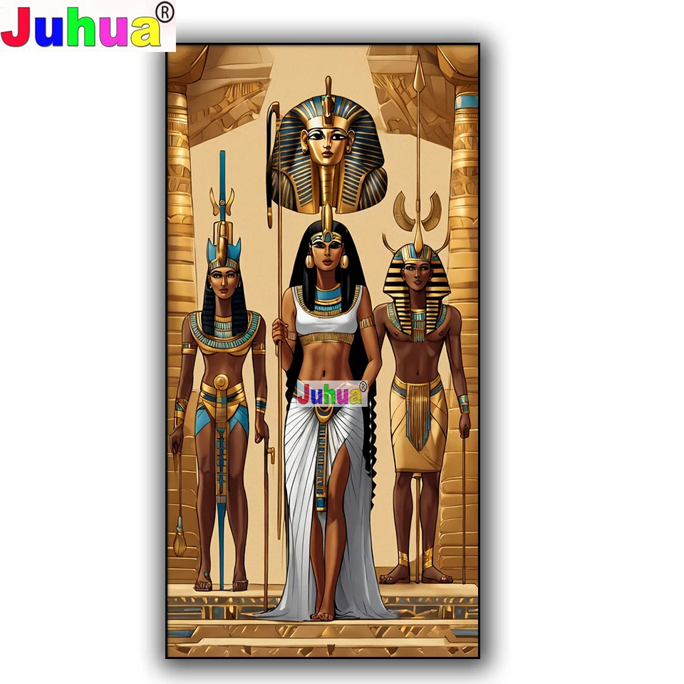 Anuket Nubian Goddess Diamond Painting Full Square Round Diamond Mosaic nubia ancientnubia  Handmade Festival Gift home Decor