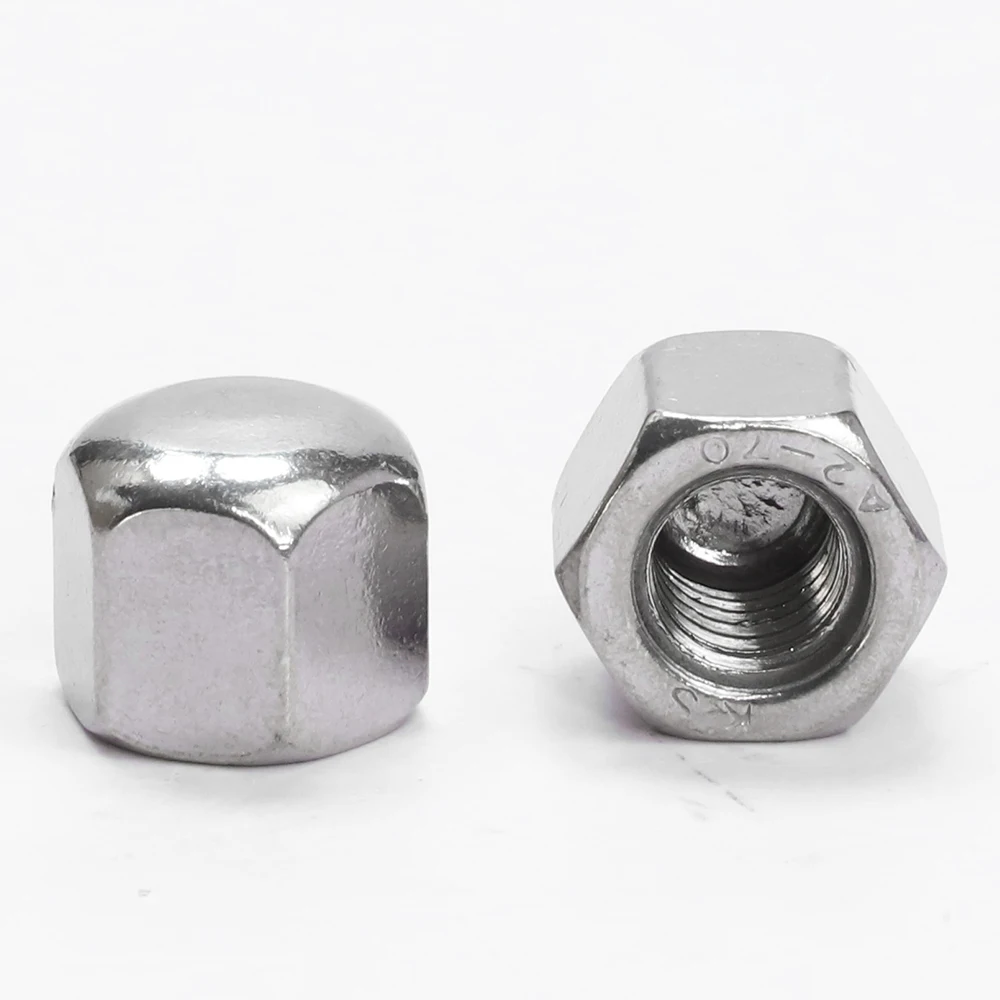 Hexagon Short Low Thin Cap Acorn Nut 304 Stainless Steel Black Plated M3 M4 M5 M6 M8 M10 M12 M14 M16 Hex Cover Blind Nut