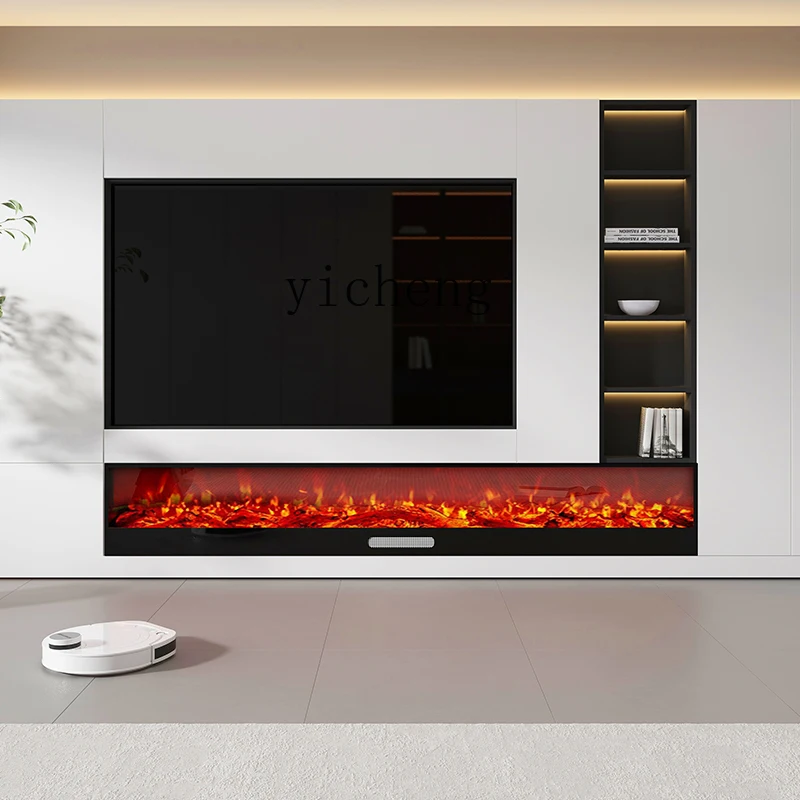

ZYA High-End Electronic Fireplace Core Simulated Flame Living Room Decoration TV Cabinet Corner Villa Home Use