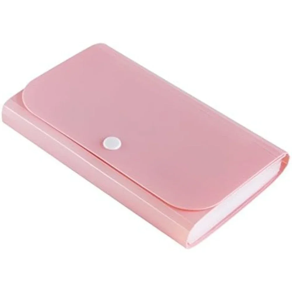 مجلد الأكورديون المقسم محفظة صغيرة PP، بطاقات، كوبونات، إيصالات، عناصر ضريبة أو تغيير، 7 × 4.5 بوصة، 12 جيبًا،