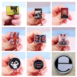 Punk Rock Band Enamel Pins Pop Music Theme Album Badge Lapel Brooch Denim Jacket Backpack Badge Decoration Given Fans Gifts