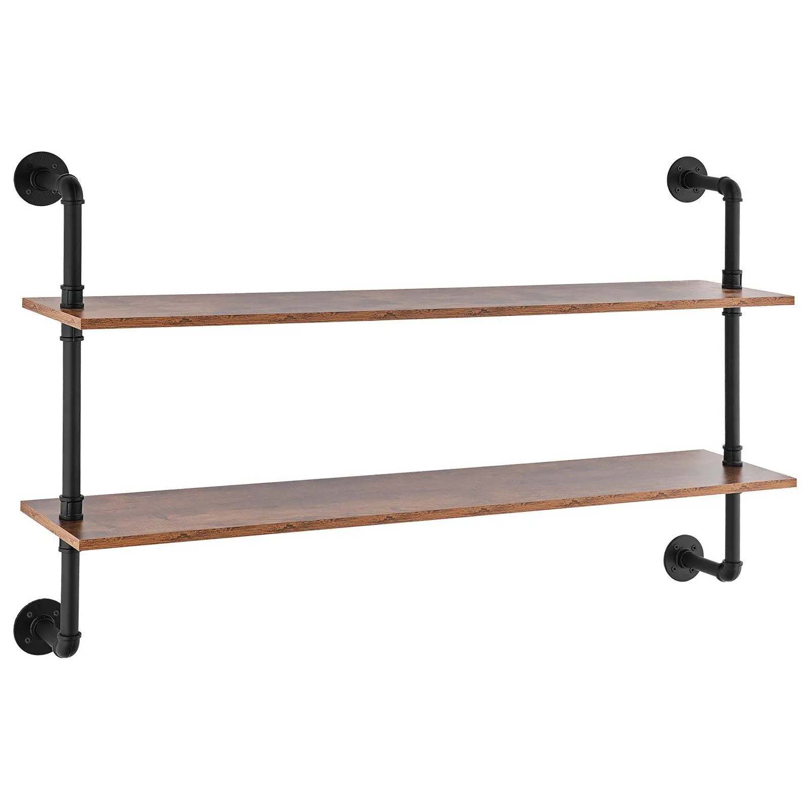 

Industrial Pipe Shelf 2 Tier 48x 9.84in Wall-Mount for Kitchen Bedroom