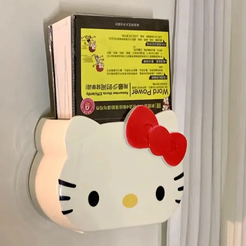 

Sanrio Kawaii Hello Kitty Storage Box Student Cartoon Stationery Cosmetic Storage Box Bathroom Suction Wall Toothbrush Holder