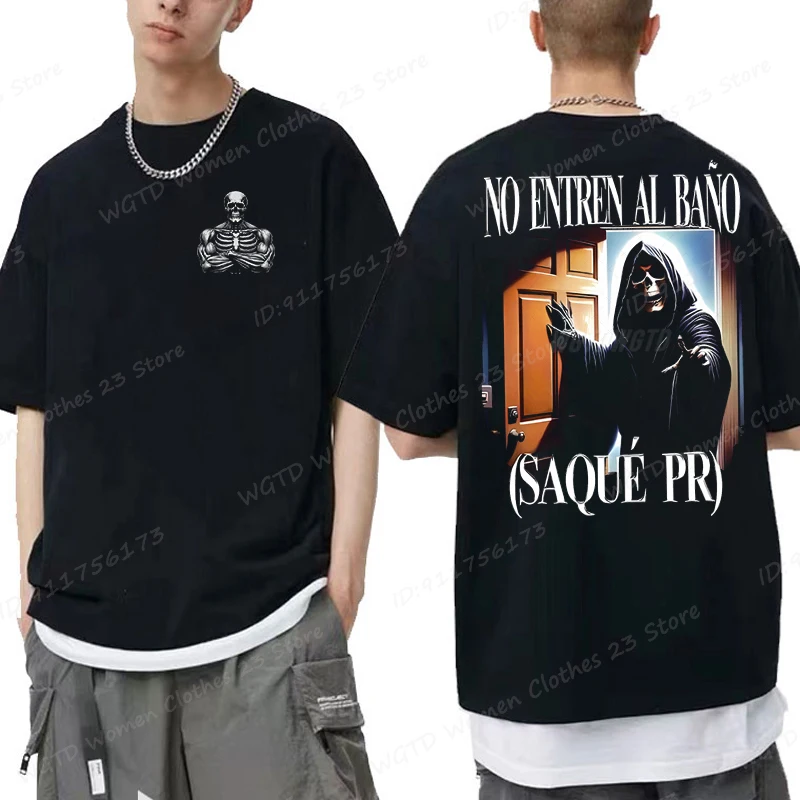 Funny Skeleton Calacas Chidas Gym T-shirt for Men Summer Short Sleeve Oversized T Shirt Casual Streetwear Tops Men's Clothing image 2