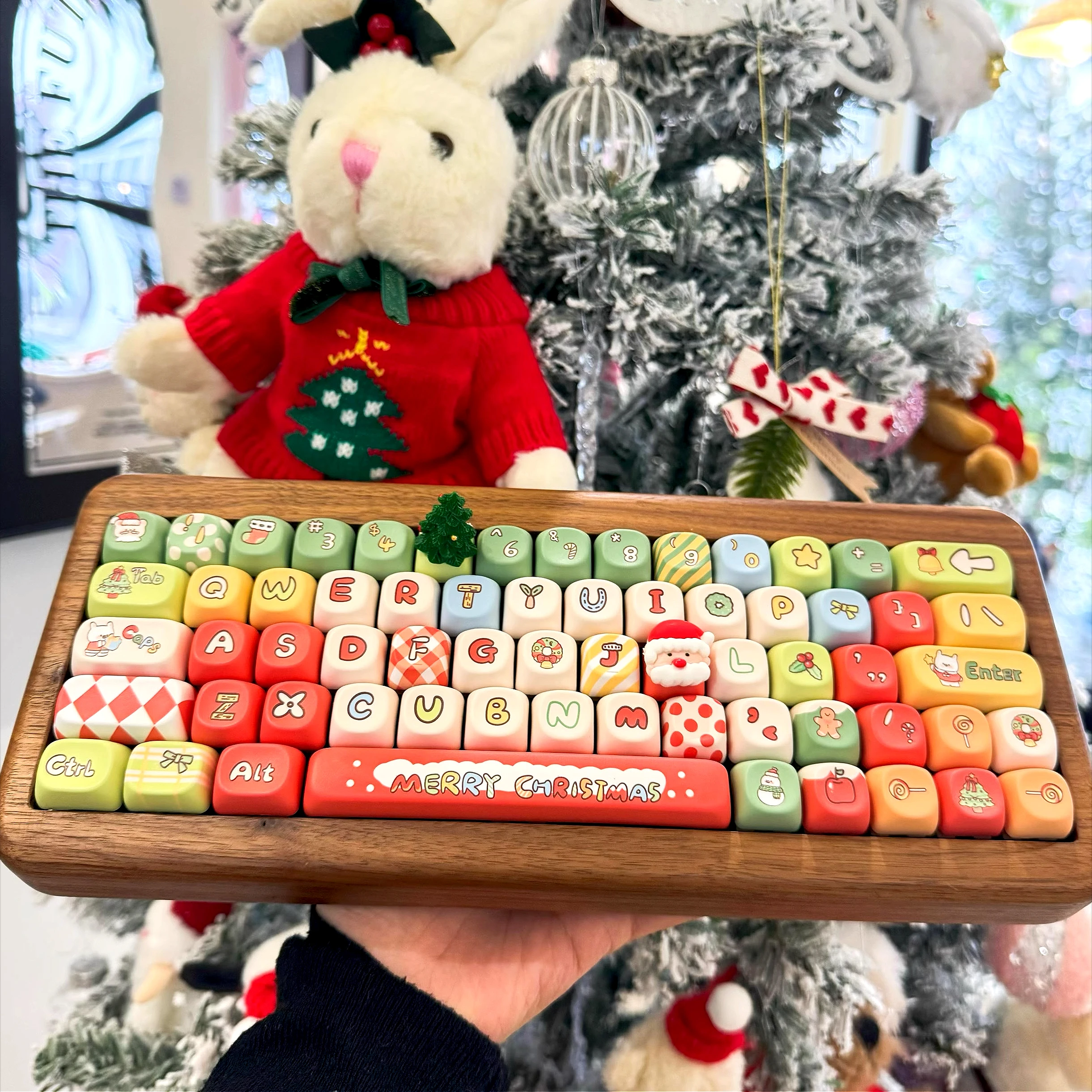 

Christmas confession night keycaps original Christmas theme keycaps for HI75 61 84 96 98 99 104 F87 etc