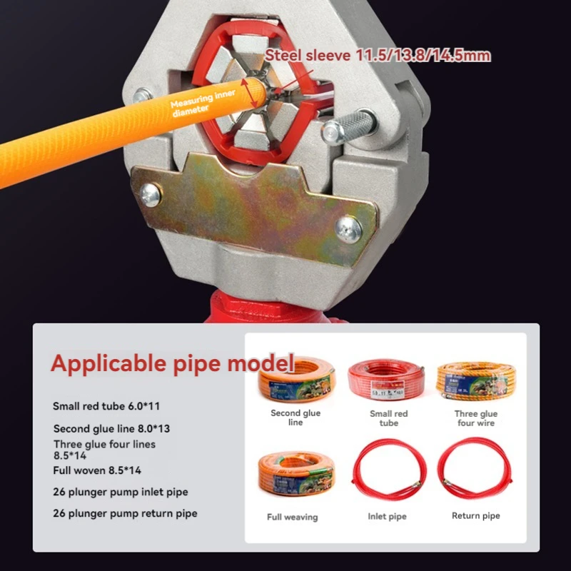 دليل الصحافة الهيدروليكية البخاخ آلة ضغط الأنابيب المحمولة رذاذ خرطوم زراعي الصلب كم النحاس المشترك قفل مشبك
