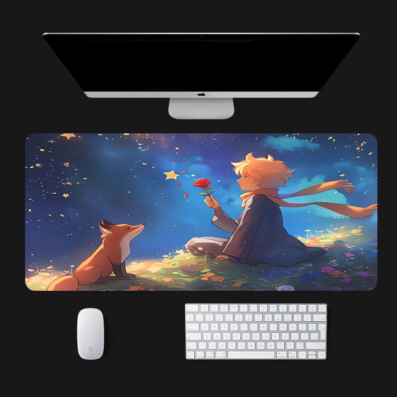 Anime prince Mouse Pad XXL Rubber Mousepad Young boy Gamer Gaming Accessory Pc Carpet Desk Mats New Office Computer Keyboard Mat