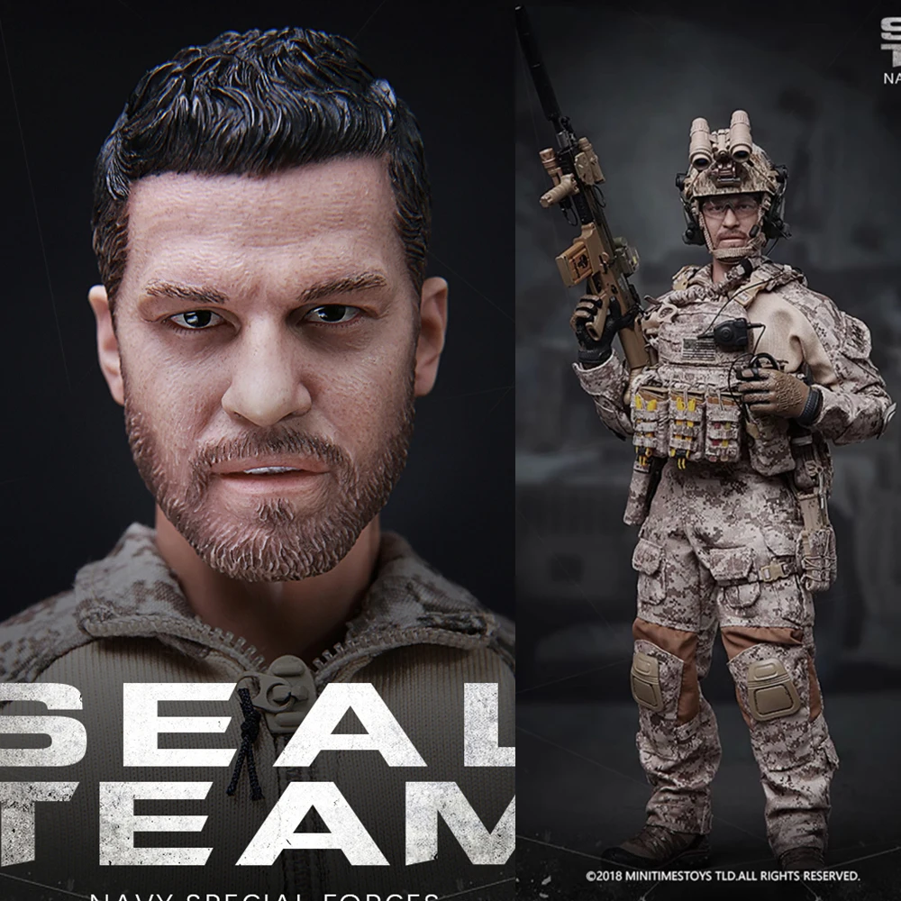 

In stock MINITIMES M012 1/6 US SEAL Team Navy Special Forces Soldier Action Figure Full Set 12'' Male Figure Model Collectible