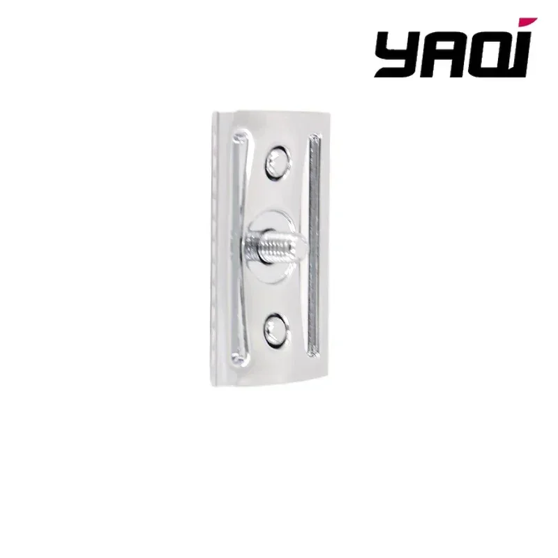 Stainless Steel Razor YAQI Chrome Color Scalloped Bar Double Edge Mens Safety Razor Head Without Logo Men Shaving Products