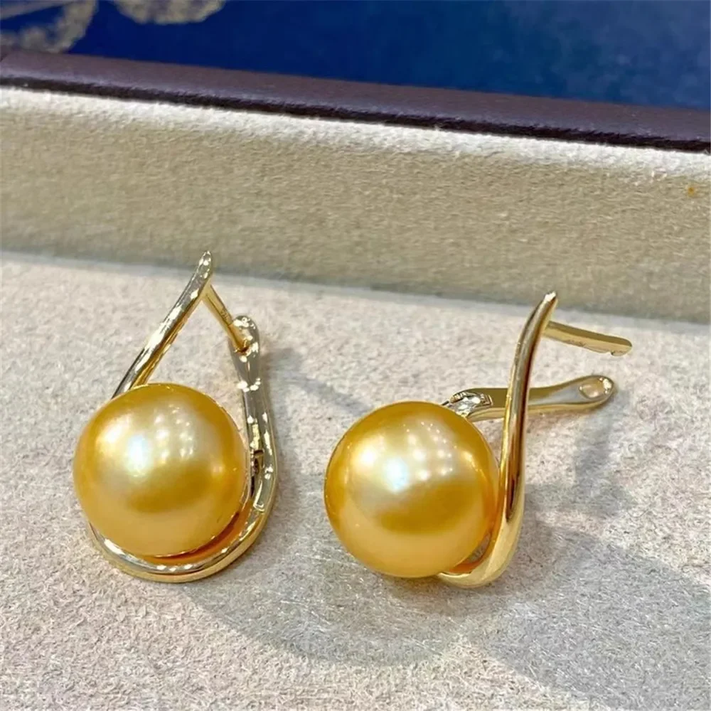 925 Stamped Alloy Gold Plating Pearl Earrings Setting DIY Jewelry Findings, Craft Supplies Handmade Earrings Accessory No Pearl