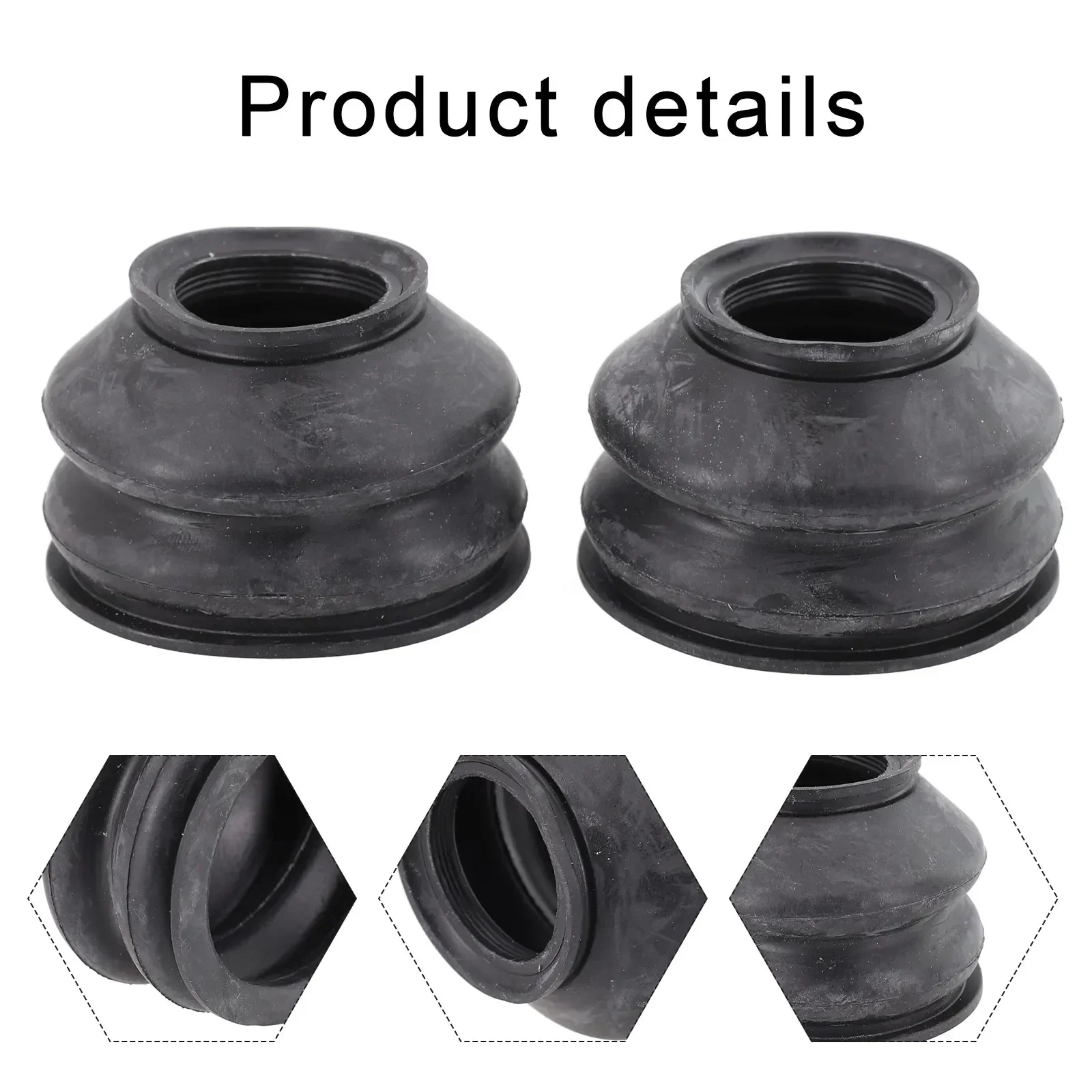 

2Pcs Universal Tie Rod End And Ball Joint Dust Silicone Boots Cover 2288 23*33*41MM Clip-On Black Ball Joints Accessories