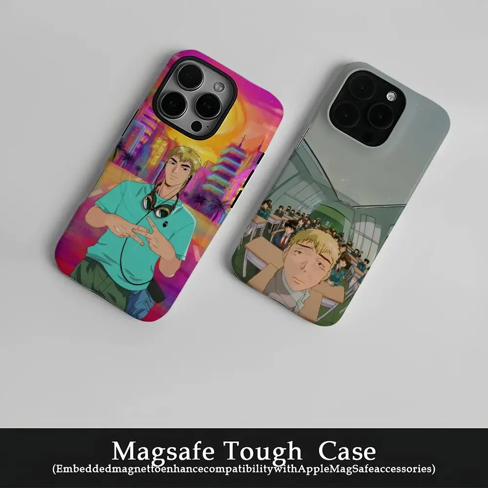 

Great Teacher O-Onizuka Phone Case Film Korean INS for iPhone 16 15 14 13 12 11 Pro Max Plus Luxury Magnetic Double-layer Cover