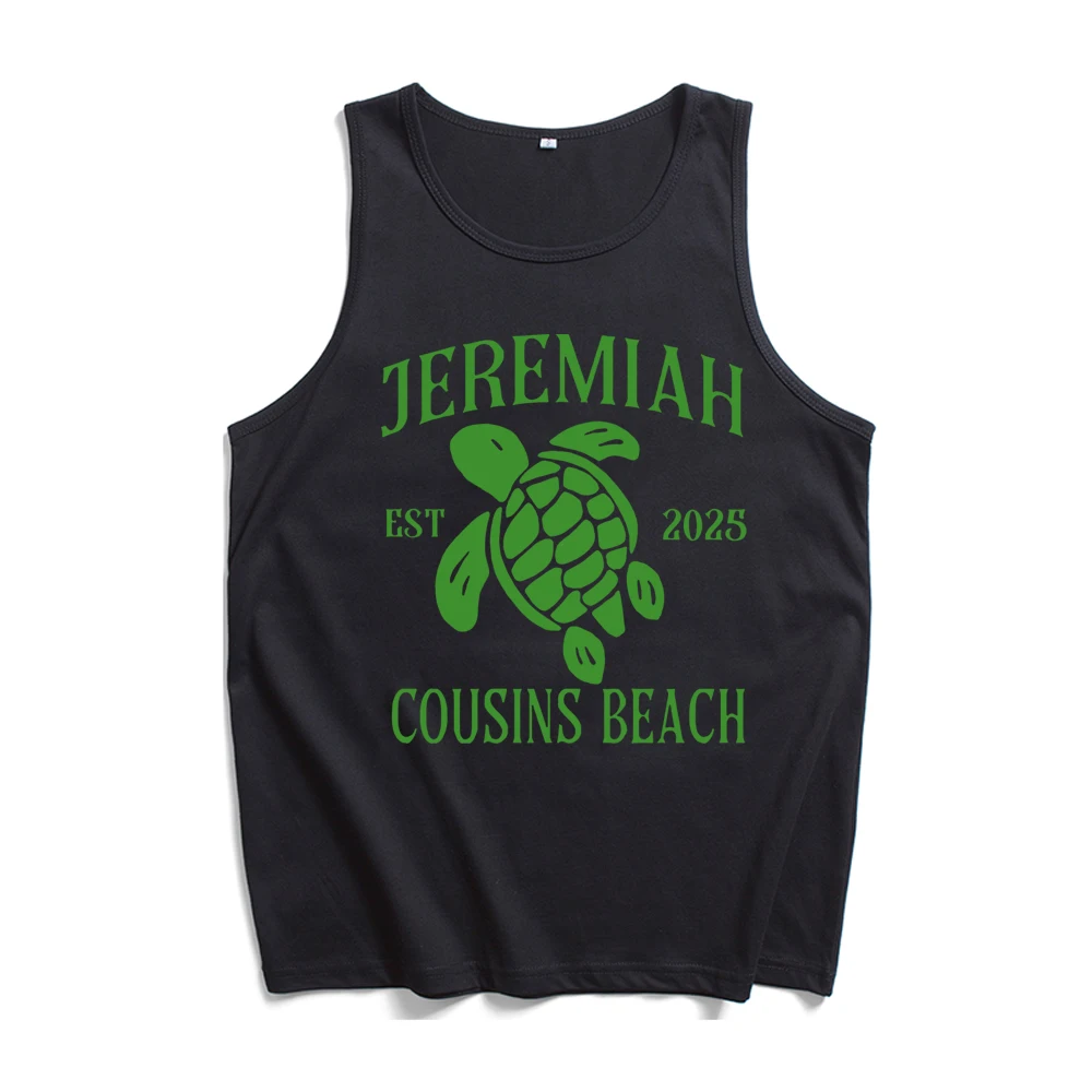 كوزينز بيتش الصيف تحولت الموسم الجميل 3 تانك القمم تي شيرت رجل امرأة الشارع الشهير سترة قميص مروحة هدية