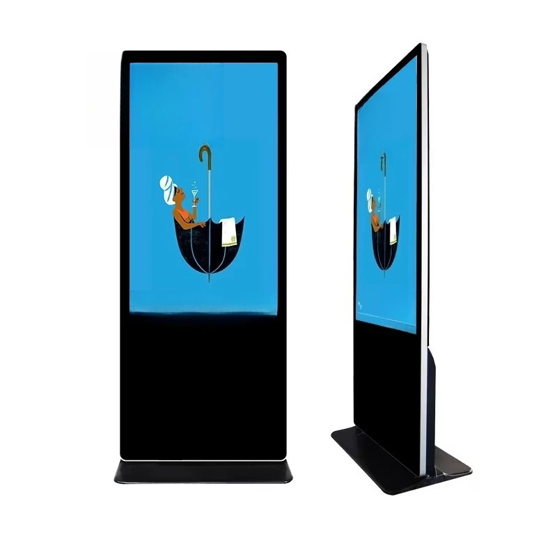 55 Inch Indoor Large Size Floor Standing LCD Advertising Playing Equipment Touch Screen Digital Interactive Kiosk