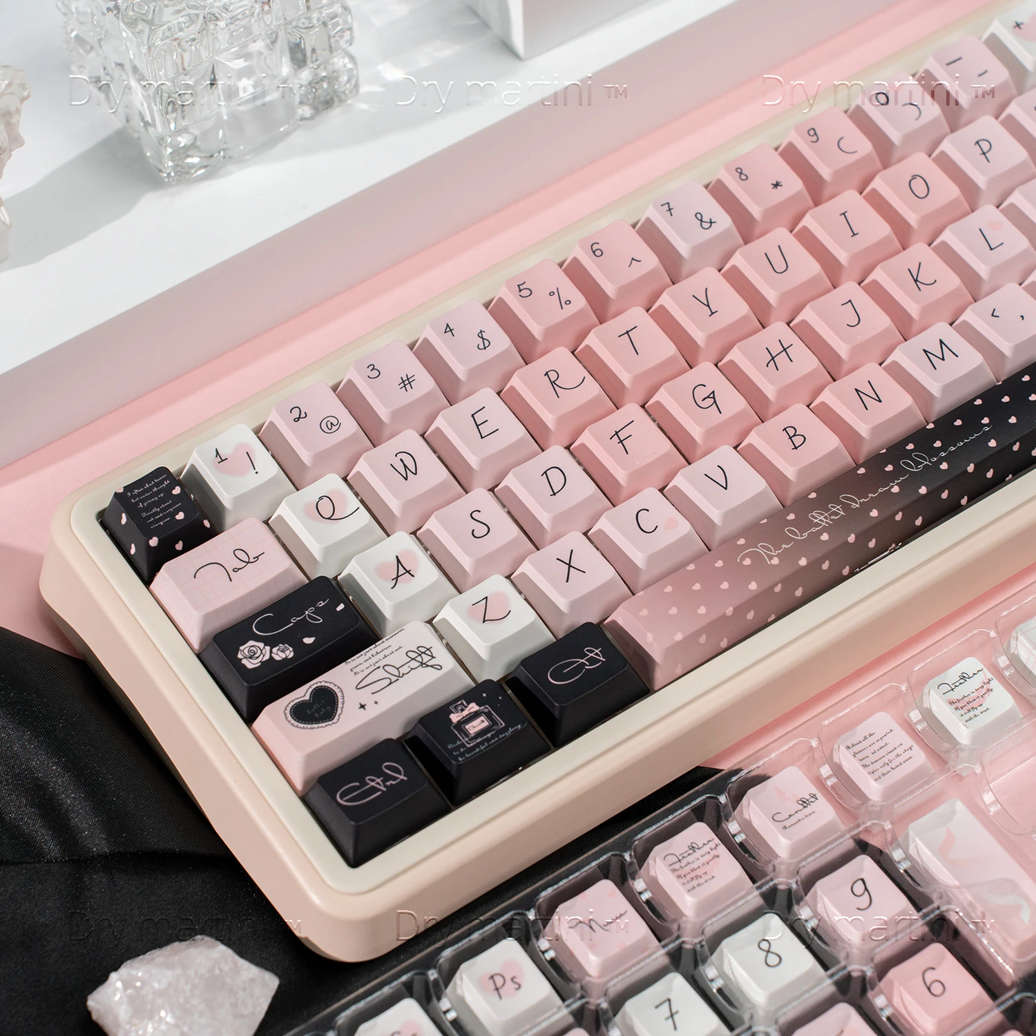 Dream Ballet Theme Keycaps PBT Keycap Sublimation Chreey Profile for Mechanical Keyboard Custom Cute Personalized Key Caps