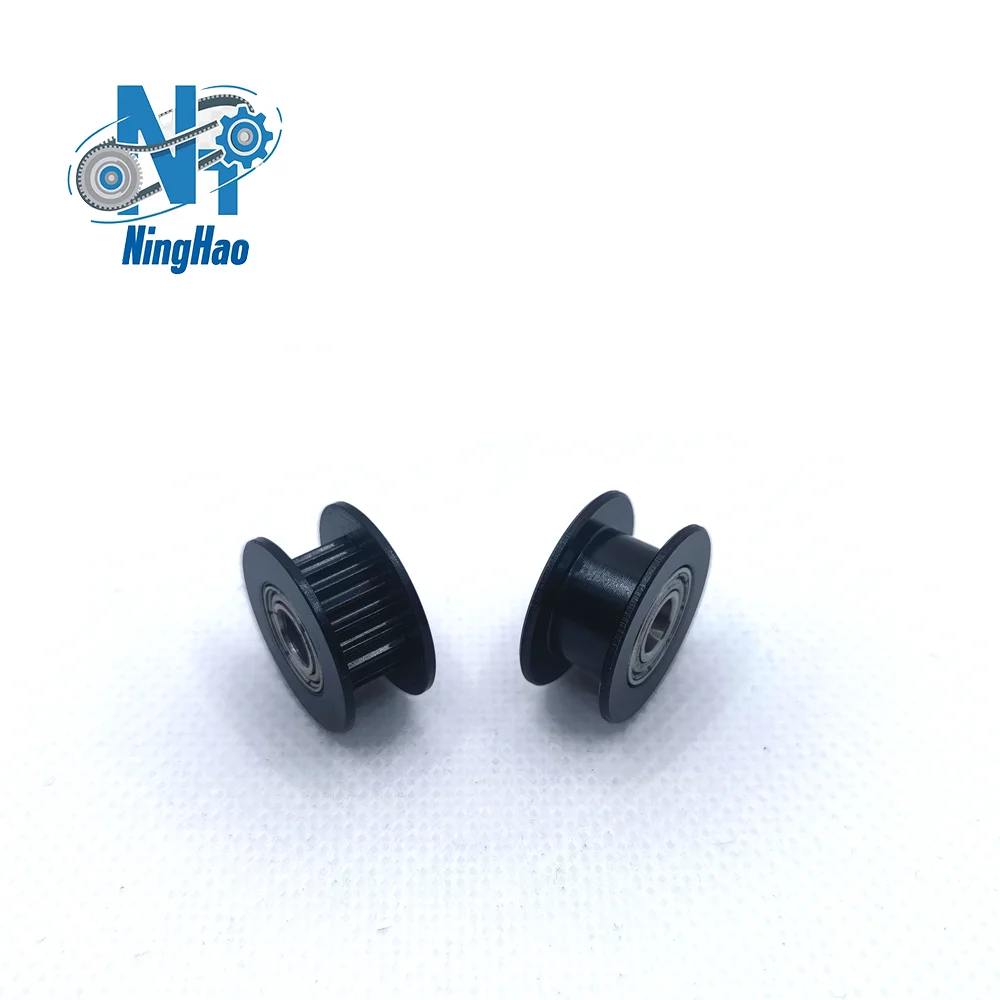 2GT 20Teeth Black Timing Pulley Belt  Width 6/9/10mm Bore 3/4/5/6mm 20T Tensioning Wheel Open Synchronous 3D Printer Accessories - view 2