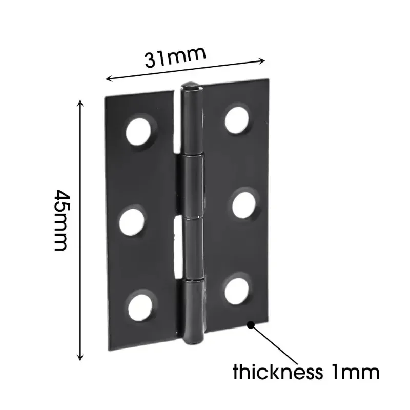 2inch Door Hinge Flat Hinges Stainless Steel Window Cabinet Hinges Door Connector Bookcase Wooden Box Furniture Hardware