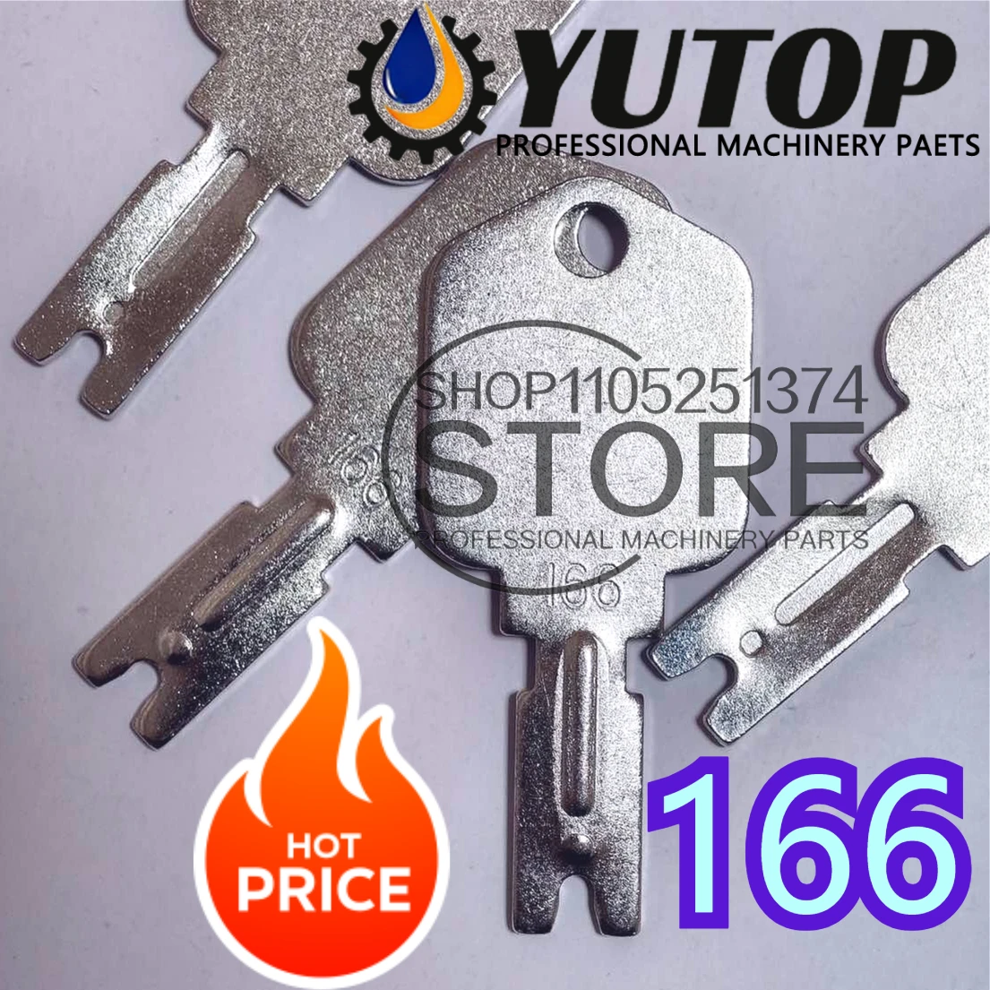 Llave de Encendido para Montacargas 166 186304 (2/1 Piezas) Clark Yale Hyster Komatsu Gradall Gehl Crown