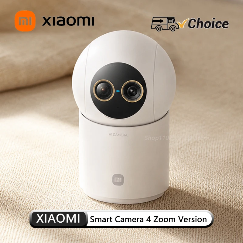 NEW Original Xiaomi Smart Camera 4 9X Zoom Edition Baby Pet AI Facial Recognition Gesture Call Two-way Voice For Mi Home APP