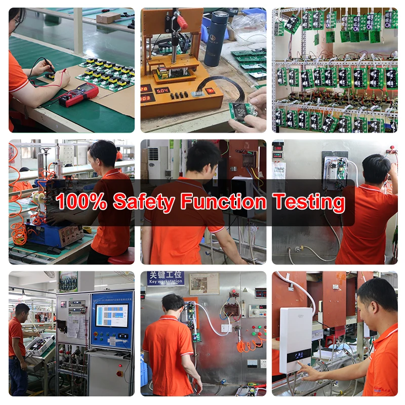 공장가 브랜드 전기 순간 온수기 가정용 220v 3500w 6000w 터치 제어 욕실 전기 샤워 온수기