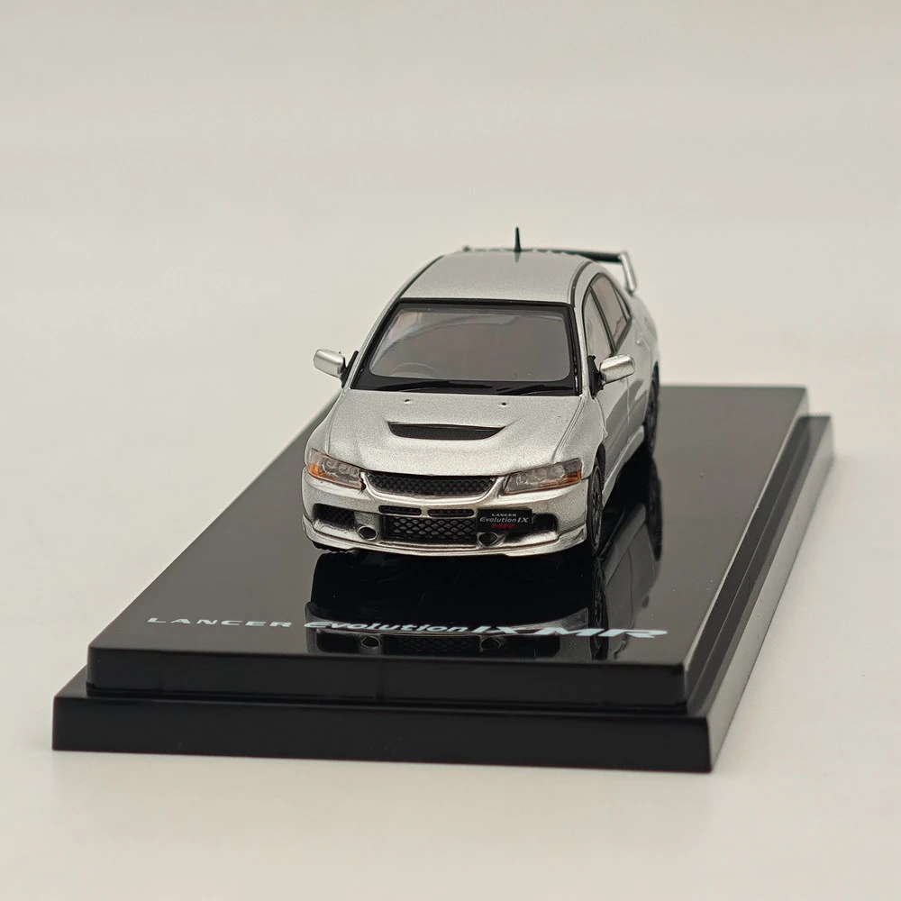 1/64 Hobby Japón Lancer GSR Evolution IX MR con modelo de pantalla de motor Cool Silver Metallic HJ 647054 Colección de coches fundidos a presión S