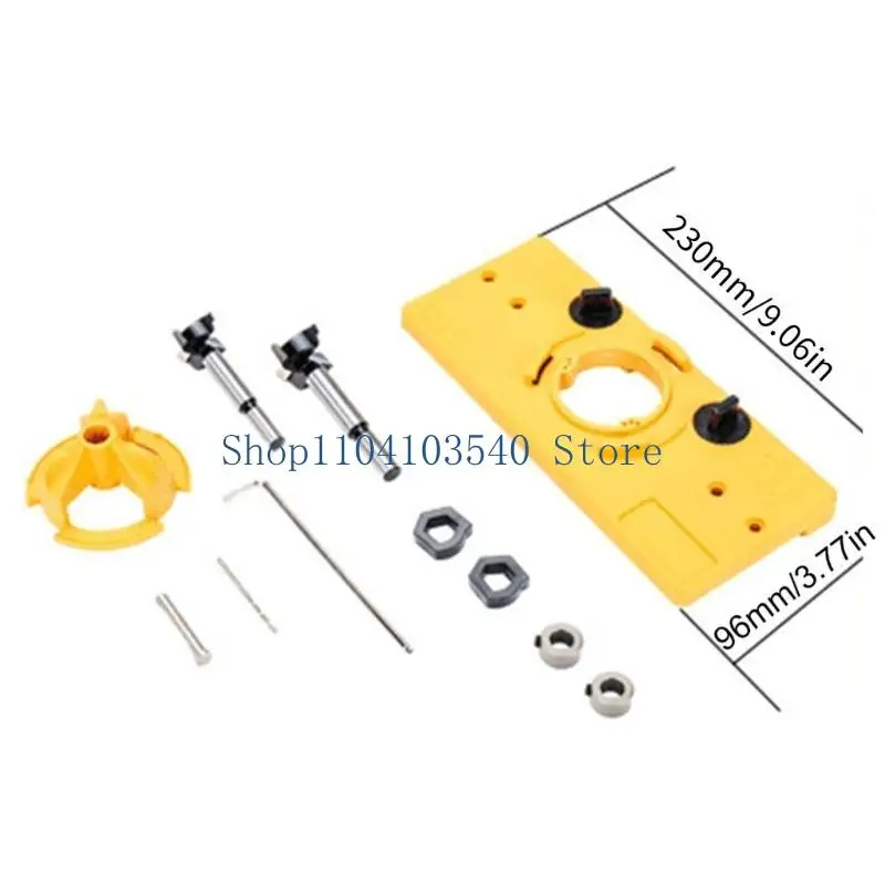 02DC Woodworking 35 mm Cached Hinge Jig Set Hinge Boring Dring Drilling Guide Localisateur