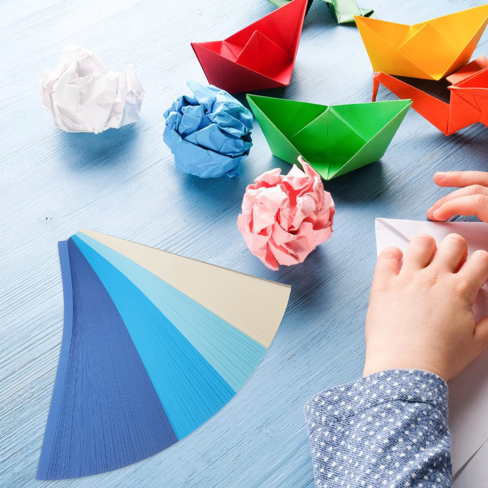 1080Pcs Paper Stars Origami Star Strips Fun Folding Activity for Teens Children Handmade Craft Bonding Game