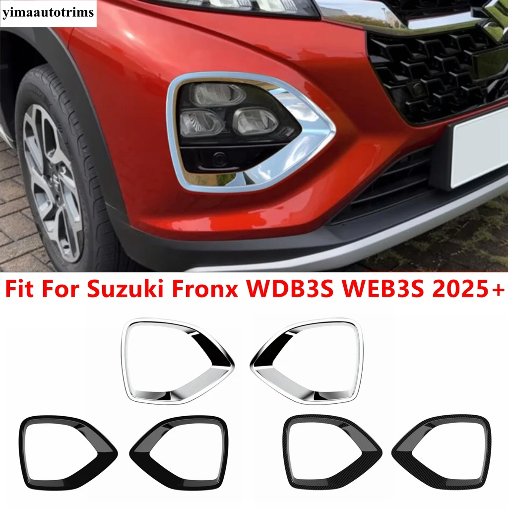 

Front Bumper Fog Light Lamp Frame Decoration Cover Trim ABS Chrome / Black Accessories For Suzuki Fronx WDB3S WEB3S 2025 2026