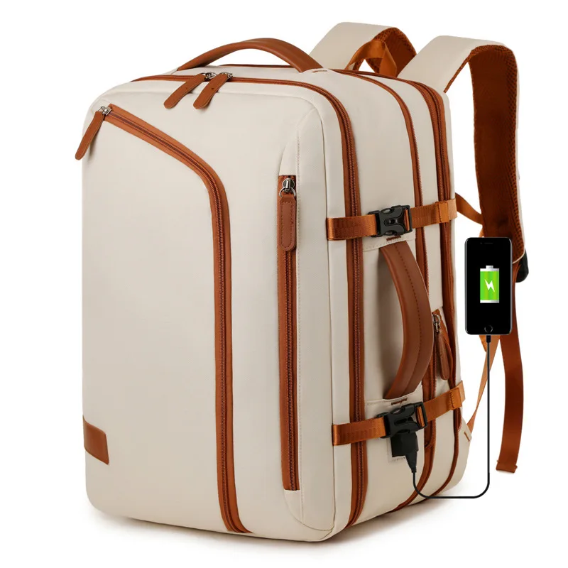 

15.6 inch business backpack Classic Expand multi-functional leisure travel backpack USB socket Outdoor Laptop bag