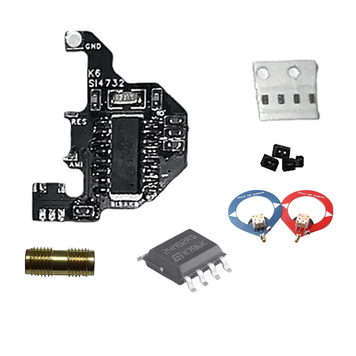 

SI4732 Shortwave Radio Module+2M Chip+2xDonut Antenna for Quansheng UVK5/UVK6 DIY Shortwave Modification Module