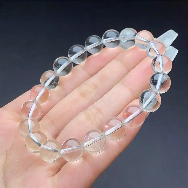 10MM Natural Green Quartz Bracelet Fashion Energy Stone Reiki Healing Fengshui Crystal Strand Fengshui Gift 1PCS